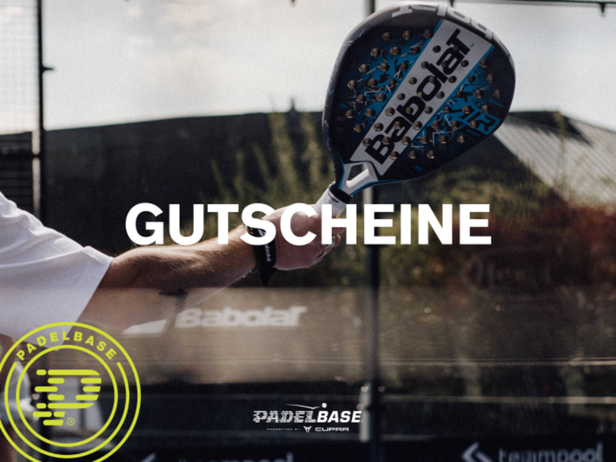 SCHENKE PADELFREUDE MIT EINEM PADELBASE GUTSCHEIN!
